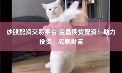 炒股配资交易平台 金昌期货配资：助力投资，成就财富
